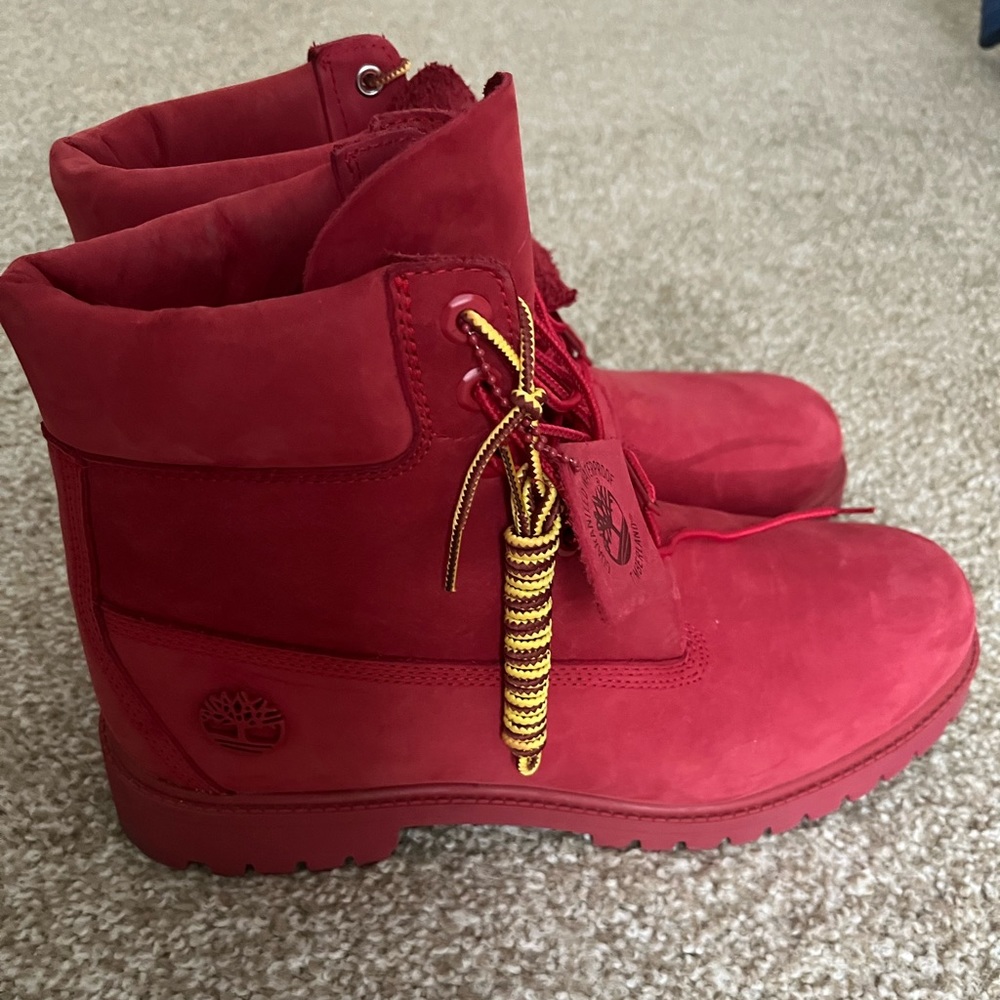 Timberland Red Boots